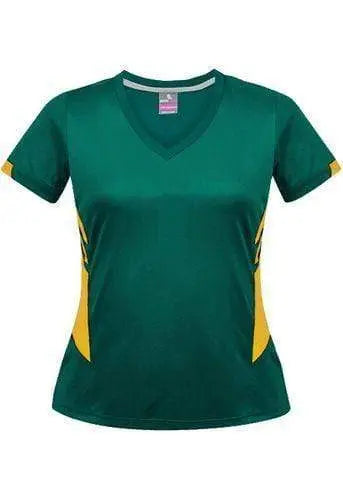 Aussie Pacific Tasman Ladies Tees 2211 Casual Wear Aussie Pacific Bottle/Gold 8